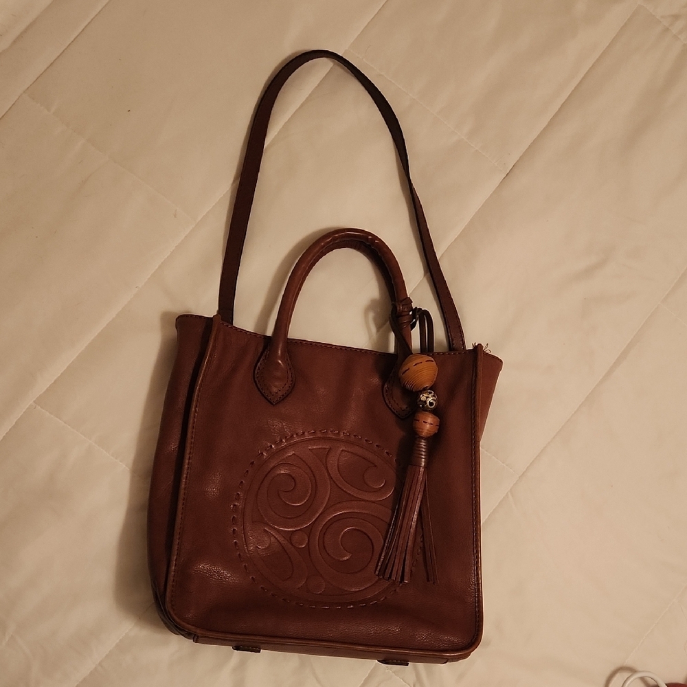 Brown Leather Tote Bag